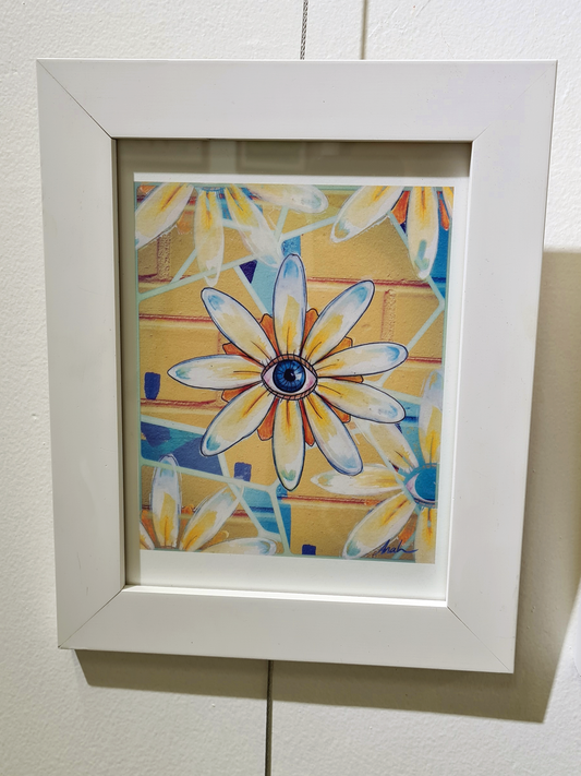 Eye Flower with Graffiti