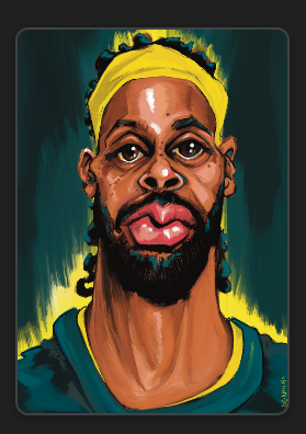Patty Mills Caricature